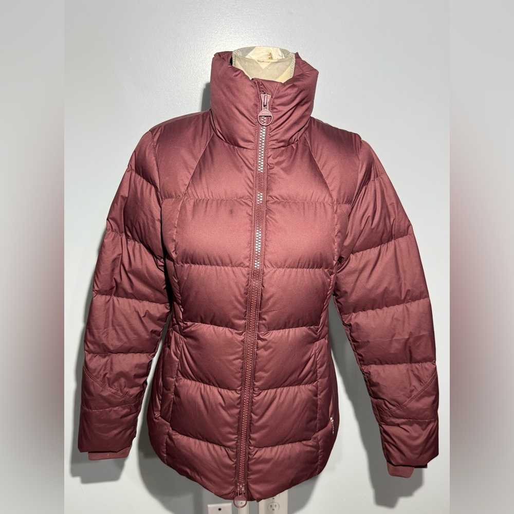 Athleta Maroon Puffer Jacket